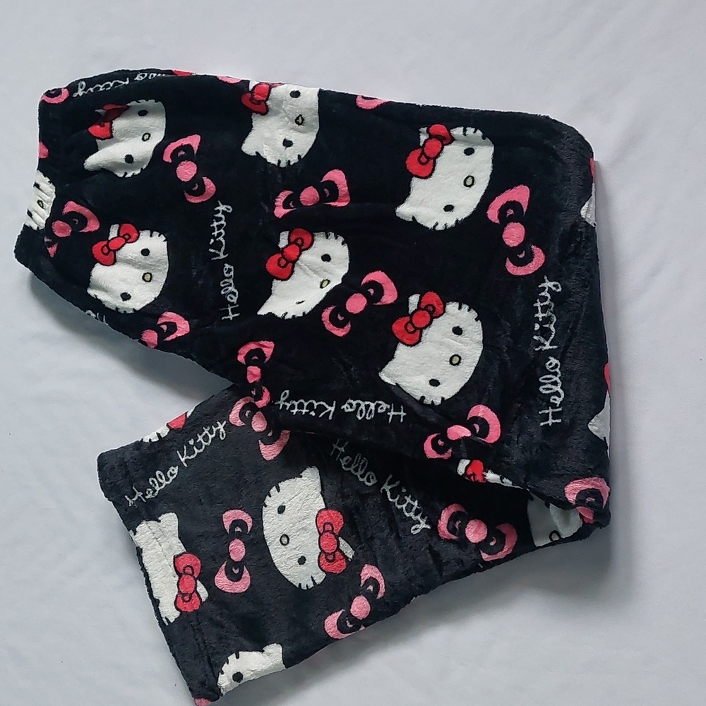Hello Kitty Black and White Pajama Pants Womens Size L